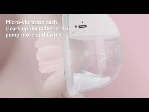 Momcozy All in One M5 Wearable Single Electric Breast Pump-Silicone-Flange Size-24mm-For painless pump-Portable-3 Modes & 9 Levels-1 Year Warranty-Lilac