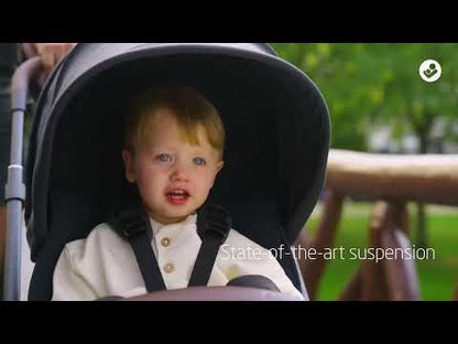 Maxi-Cosi Oxford Cabin Friendly Stroller-One Hand Fold-Flat Reclining Seat-Car Seat Compatible-For 0 to 4Y (Upto 22 kg)-Onyx Black