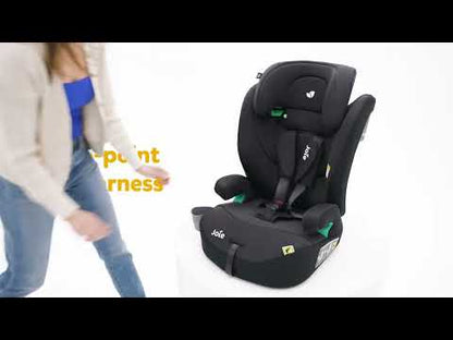 Joie Elevate R129 Baby Car Seat-Forward Facing Booster Seat-10 Positions Adjustable Headrest-5 Point Harness-2 Years Warranty-15M to 12 Years ( Upto 36 Kg )-Shale