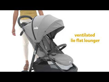 Joie Literax Pro Baby Stroller-One Hand Fold-Flat Reclining Seat-Car Seat Compatible-2 Years Warranty-For 0 to 4Y (Upto 22 Kg)-Shale