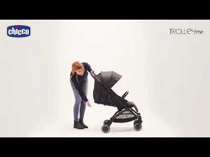 Chicco TrolleyMe Lightweight Baby Stroller-Travel Friendly-One Hand Fold-Pram for 0M+ (Upto 15 Kg)-Stone Black