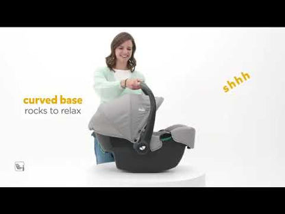 Joie Pact Pro Lightweight Stroller & i-Snug 2 Car Seat Travel System-Stroller Features (One Hand Fold, Upto Upto 22 Kg)-Car Seat Features (Adjustable Headrest, Upto 13 Kg)-Shale