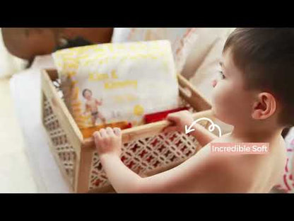 Kim & Kimmy Funny Icons Taped Diapers-NB (Upto 5Kg)-With Wetness Indicator