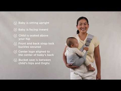 Ergobaby Upsie Sling Baby Carrier-With 2 Carry Positions-Ergonomic M Shape Seat-Folds Compactly-Front Storage-Adjustable & Thick Padding For Comfortable Carry-For 6M to 4Y (Upto 20 Kg)-Midnight Blue