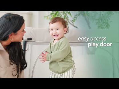 Joie Sesame LX Playard-With Bassinet & Changer-One Hand Fold-Includes Travel Bag-For 0 to 3Y (Upto 15 kg)-Thunder