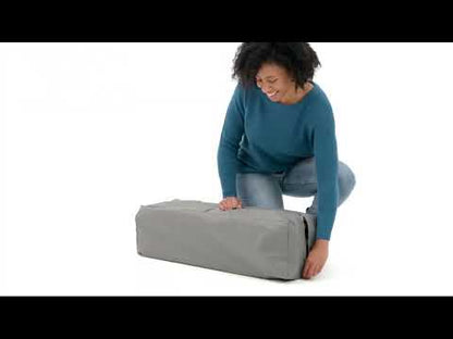 Joie Kubbie Sleep Bedside Crib & Travel Cot-With Removable Mattress-Compact Fold-Includes Travel Bag-Shale-For 0 to 36M