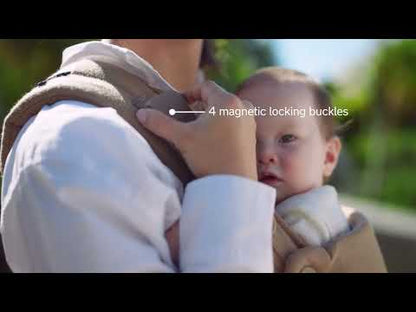 Nuna Cudl Luxe Baby Carrier-4 Carrying Position-Made With 70% Cashmere & 30% Silk Blend-Perfectly Giftable-With Laundry Bag, Pouch, Socks, Bibs, Harness Cover & Storage Bag-For 0 to 3Y (Upto 16 Kg)-Dusk