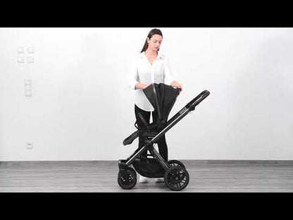 Mercedes AMG GT2 Stroller-With Integrated Handbrake-Height Adjustable Parent Handle Bar-Reversible & Flat Reclining Seat-Includes Organiser, Rain Cover, Car Seat Adapters & Cup Holder-2 Years Warranty-For 0 to 4Y (Upto 22 kg)-Sienabraun