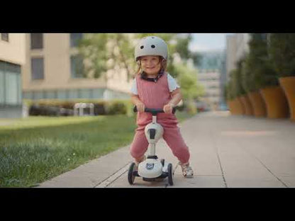 Scoot and Ride Highkick 1 Scooter-Easily Converts from Seat Scooter into Kickboard-Weight Shift Steering-Height Adjustable Seat & Handle-From 1 to 5Y (Upto 50 kg)-Ash