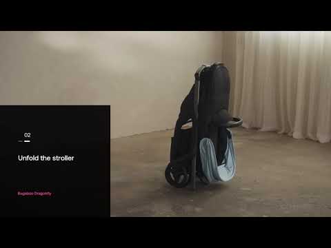 Bugaboo Dragonfly Lightweight Stroller-Unique & Patented One Hand Fold-Reversible & Flat Reclining Seat-Height Adjustable Parent Handle Bar-Travel System Compatible-Extra Large Storage Basket With Removable Bag-2 Years Warranty-For 0 to 4Y-Forest Green