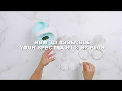 Spectra S2 Plus™ Premier Double Electric Breast Pump-With Hospital Grade Adjustable Suction (270 mmHg)-Versatile Single or Double Pumping-Simulates Natural Suckling-Advance Massage and Expression Modes-Milk Expression Pump
