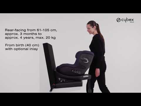 Cybex Sirona Gi i-Size Baby Car Seat-Convertible (Forward & Rear Facing)-360 Degree Rotation-5 Positions Recline in Both Mode-For 3M to 4Y (Upto 20 Kg)-Magic Black