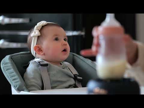 Beaba Multi Milk 5-in-1 Baby Bottle Warmer-Gentle Breast Milk Heating, Fast Steam Mode & Defrost-LED Display with Touch Screen & Adjustable Timer-Clay