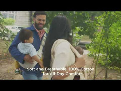 Ergobaby Upsie Sling Baby Carrier-With 2 Carry Positions-Ergonomic M Shape Seat-Folds Compactly-Front Storage-Adjustable & Thick Padding For Comfortable Carry-For 6M to 4Y (Upto 20 Kg)-Midnight Blue