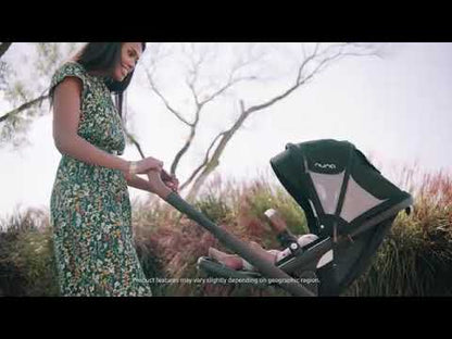 Nuna Demi Grow Baby Stroller & Sibling Seat Combo-Stroller Features (Height Adjustable Parent Handle Bar, Reversible Seat, Upto 22 Kg)-Sibling Seat Features (Removable Head Support, Three Recline Positions, Upto 15 Kg)-Oxford