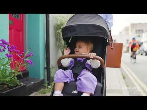 Joie Pact Pro Cabin Friendly Stroller-One Hand Fold-Flat Reclining Seat-Travel System Compatible-2 Years Warranty-Pram for 0 to 4Y (Upto 22 Kg)-Shale