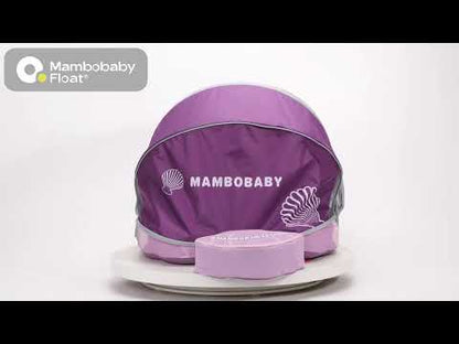 Mambobaby Chest Float Swimming Tube-Air Free Foam Design with 5 Point Safety Harness & 3 Swim Modes, UPF 50+ Detachable 3D Canopy-Upto 18 kg Baby Weight-Seashell-Pink