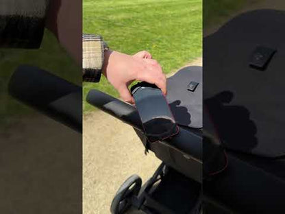 Dooky Universal Phone Holder-Fits Onto Stroller Handle Bars, Bumper Bars & Car Headrests-Shock Proof & 360 Degree Rotatable-Black