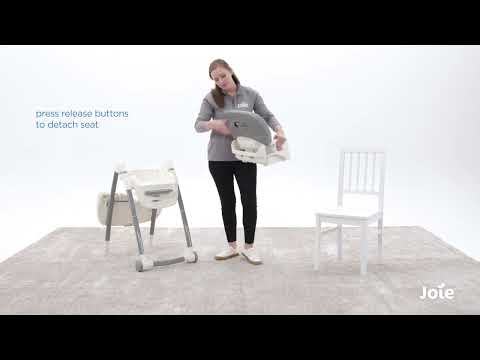 Joie Multiply 6in1 Baby High Chair-5 Level Height Adjustments With