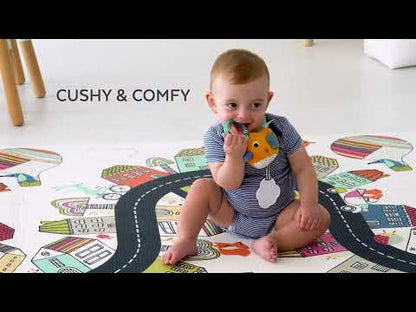 Skip Hop Doubleplay Reversible Playmat-Vibrant Village-Waterproof Foam-Playful Artwork-Easy to Clean-0M+