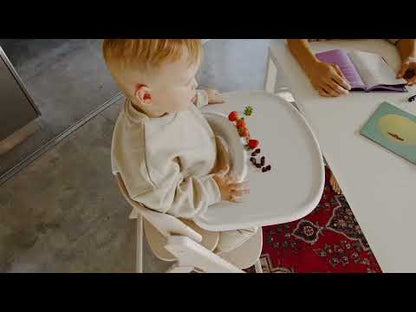 Cybex Click & Fold 3 in 1 High Chair With Baby Set & Tray-Quick & Easy One Hand Unfold-Self Standing When Folded-Individual Height & Depth Adjustment of Seat & Footrest-For 6M to 99Y (Upto 120 Kg)-All Natural Light