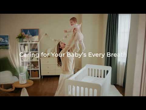 Momcozy Cozy Breath Baby Air Purifier with Real-Time Air Quality Monitoring & Quad-Layer Filtration System-Ultra-Quiet Operation & Smart Filter Replacement Reminder