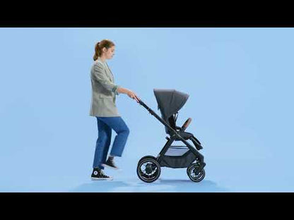 Maxi-Cosi Oxford Cabin Friendly Stroller-One Hand Fold-Flat Reclining Seat-Car Seat Compatible-For 0 to 4Y (Upto 22 kg)-Onyx Black