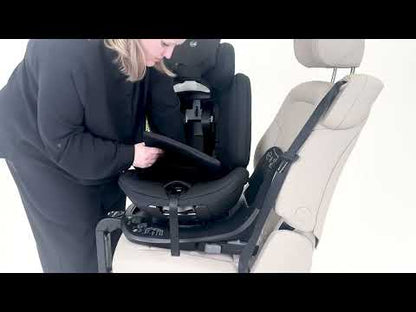Silver Cross Motion 3 All Size 360 Baby Car Seat-Convertible (Front & Rear Facing)-2026 Edition-New Waffle Jersey Fabric for Enhanced Airflow-Includes Sunshade, Summer Liner & Seatbelt Pad-3 Position Recline-From 0 to 12Y-Natural Taupe