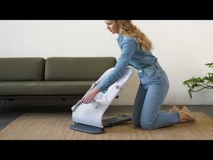 Ergobaby 3 in 1 Evolve Baby Bouncer-Folds Flat For Easy Transport & Storage-Head To Hip Support-Helps Prevent Flat Head Syndrome-For 0 to 2Y (2 to 13Kg)-Oxford Blue