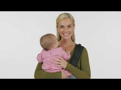 Infantino Zip Ergonomic Travel Baby Carrier-Two Way Carry-Folds Up Into Waist Belt-Ergonomic Design-Easy to Fold-For 0 to 2Y (5.4 to 18 Kg)-Black