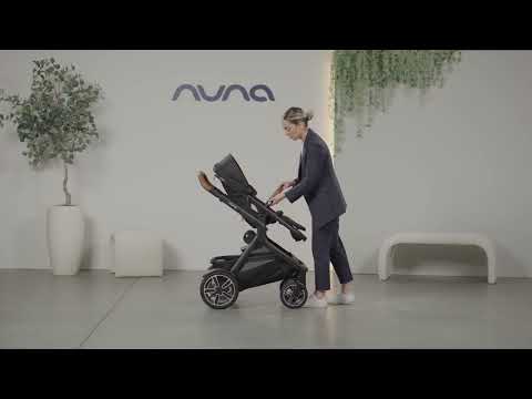 Nuna Demi Next Baby Stroller-Height Adjustable Parent Handle Bar-With Cup Holder-Wide Front Wheels-2 Years Warranty-Pram for 6M to 4Y (Upto 22 Kg)-Caviar