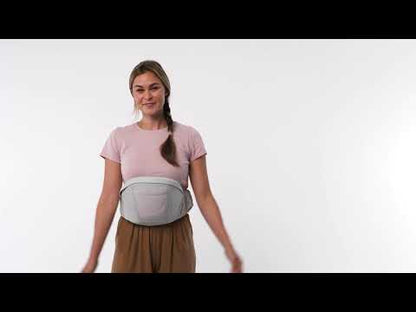 Ergobaby Lift Hip Seat Baby Carrier-With 4 Carrying Positions-Hip Healthy Certified-2 Storage Pockets-Anti Slip Grip & Angled Base-Padded Waistband to Ease Back Pain-For 6M+ to 4Y (Upto 20 Kg)-Natural Beige