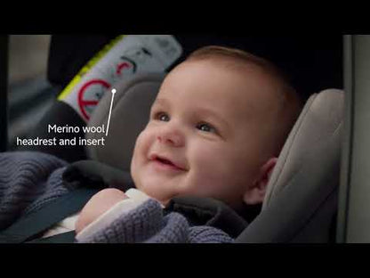 Nuna Arra Flex Baby Car Seat-Rear Facing-Flat Recling Seat 157 Degrees-3 Positions Recline-10 Positions Adjustable Headrest-For 0 to 2Y (Upto 13 Kg)-Thunder