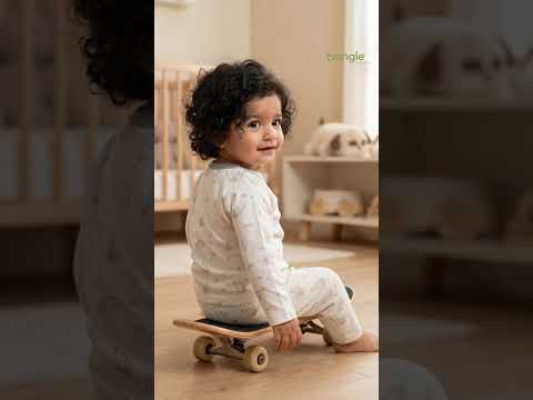 Twingle 100% Organic Cotton T-shirt & Leggings Set-No Itchy Tags-Shoulder Snaps for Easy Dressing-Soft Adjustable Waistband-Long Sleeves-Elephant Print-White-For Infants