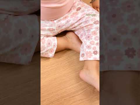 Twingle 100% Organic Cotton Leggings-Soft Elasticated Waistband-No Itchy Tags-Floral Print-Pastel Pink-For Infants