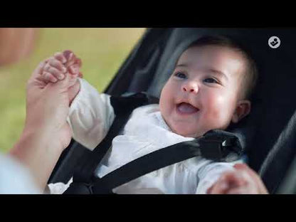 Maxi-Cosi Eva3 Lighweight Stroller-One Hand Fold-Flat Reclining Seat-Car Seat Compatible-Includes Car Seat Adapters & Mosquito Net-For 0 to 4Y (Upto 22 kg)-Essential Black