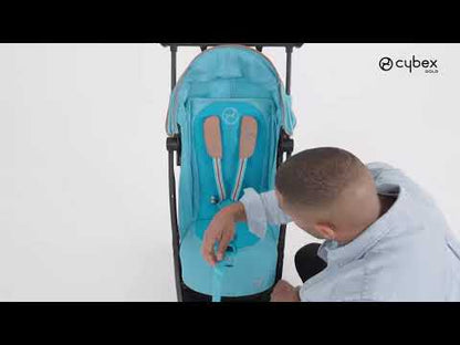 Cybex Libelle Cabin Friendly Stroller-Near Flat Reclining Seat-Car Seat Compatible-2 Years Warranty-For 6M to 4Y (Upto 22 Kg)-Taupe Frame & Almond Beige Seat