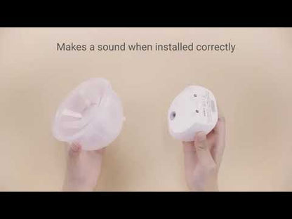 Momcozy S9 Pro Single Wearable Breast Pump-Portable, Silicone Material, With Long Battery Life-Flange Size 24mm-Hands free design with 2 modes and 9 Levels-LED Display-Quiet Motor-Grey