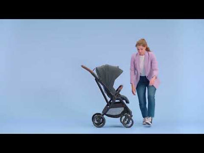 Maxi Cosi Leona 2 Baby Stroller-Height Adjustable Backrest, Reversible & Flat Reclining Seat-One Hand Fold-Travel System Compatible-6 Months Warranty-For 0 to 4Y (Upto 22 Kg)-Select Grey