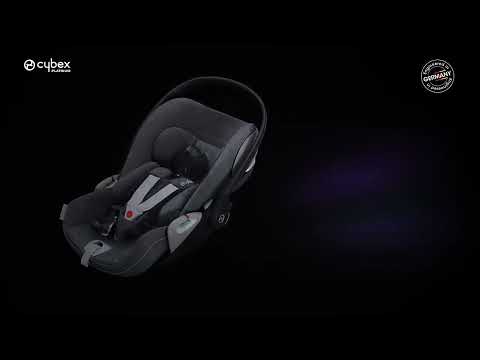 Cybex Coya Cabin Friendly Stroller & Cloud T i-Size Plus Car Seat Travel System-Includes Adapters-Rose Gold Frame & Mirage Grey