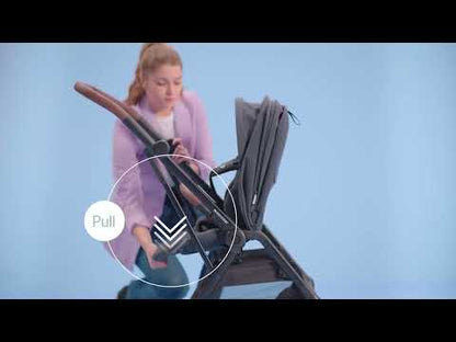 Maxi Cosi Leona 2 Baby Stroller-Height Adjustable Backrest, Reversible & Flat Reclining Seat-One Hand Fold-Travel System Compatible-6 Months Warranty-For 0 to 4Y (Upto 22 Kg)-Select Grey