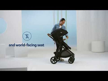 Joie Ginger LX Baby Stroller-Converts into Pramette (Carry Cot) With One Hand-Height Adjustable & Parent Handle Bar-Reversible & Flat Reclining Seat-2 Years Warranty-Pram For 0 to 4Y (Upto 22 Kg)-Mocha