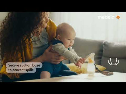 Medela Silicone Breast Milk Collector-Double Leak Proof-With Stopper and Lid-BPA Free-100ml Capacity