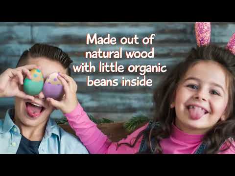 Shumee Wooden Chick Egg Shakers Rattle Toy-For Infants