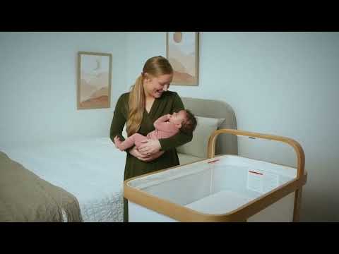 Cradlewise Convertible Smart Bassinet & Crib-ASTM F2194 Certified-Built In AI Monitor That Senses Early Wake Up Signs-1 Year Warranty-Includes VOC & PU Foam Free Mattress, Waterproof Mattress Cover, Fitted Sheet & Crib Mesh-For 0 to 2Y (Upto 15 Kg)