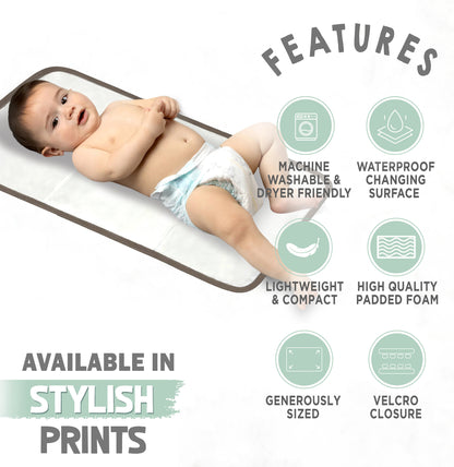 Abracadabra Portable Diaper Changing Mat-With Pocket-Sleepy Friends