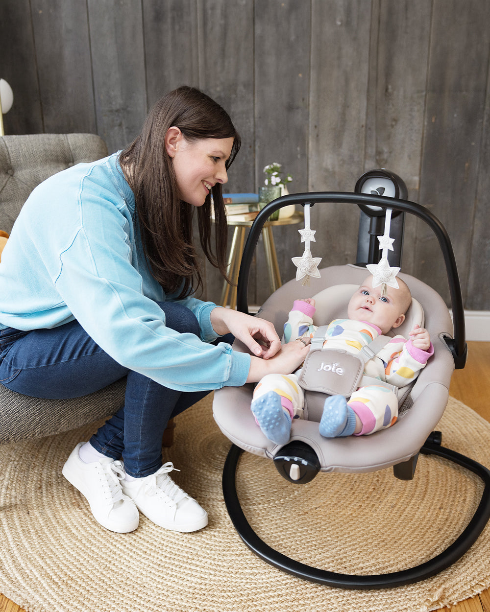 Joie Serina 2in1 Baby Swing & Rocker-Cosmo Grey-Extra 5% Off duckduckbaby Joie Serina 2in1 Baby Swing & Rocker-Cosmo Grey-Extra 5% Off duckduckbaby