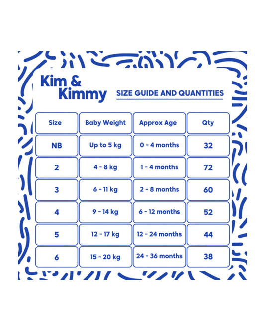 Kim & Kimmy Good Vibes Diaper Pants-Size 5 (12-17Kg)-With Wetness Indicator