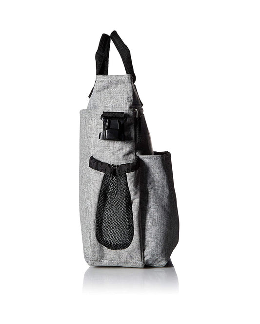 Skip Hop Duo Signature Diaper Bag-With Changing Pad & Removable Shoulder Strap-Grey Melange