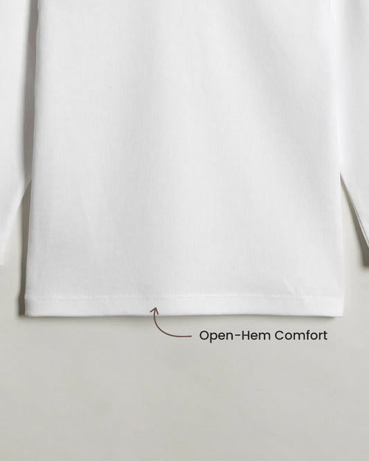 Twingle 100% Organic Cotton Vest-Envelope Neck for Easy Dressing-No Itchy Neck Tags-Long Sleeves-Solid-White-Pack of 3-For Infants